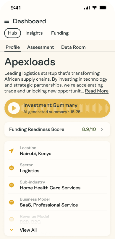 Venture Screening Tool